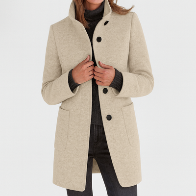 STELLA™ - Manteau pour Femme à Col Haut