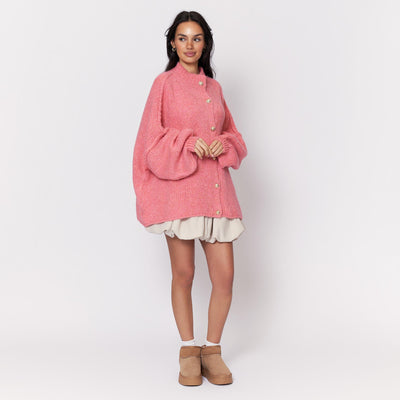 ZÉLIE™ - Cardigan Oversize CozyGlam avec Boutons Dorés Élégants