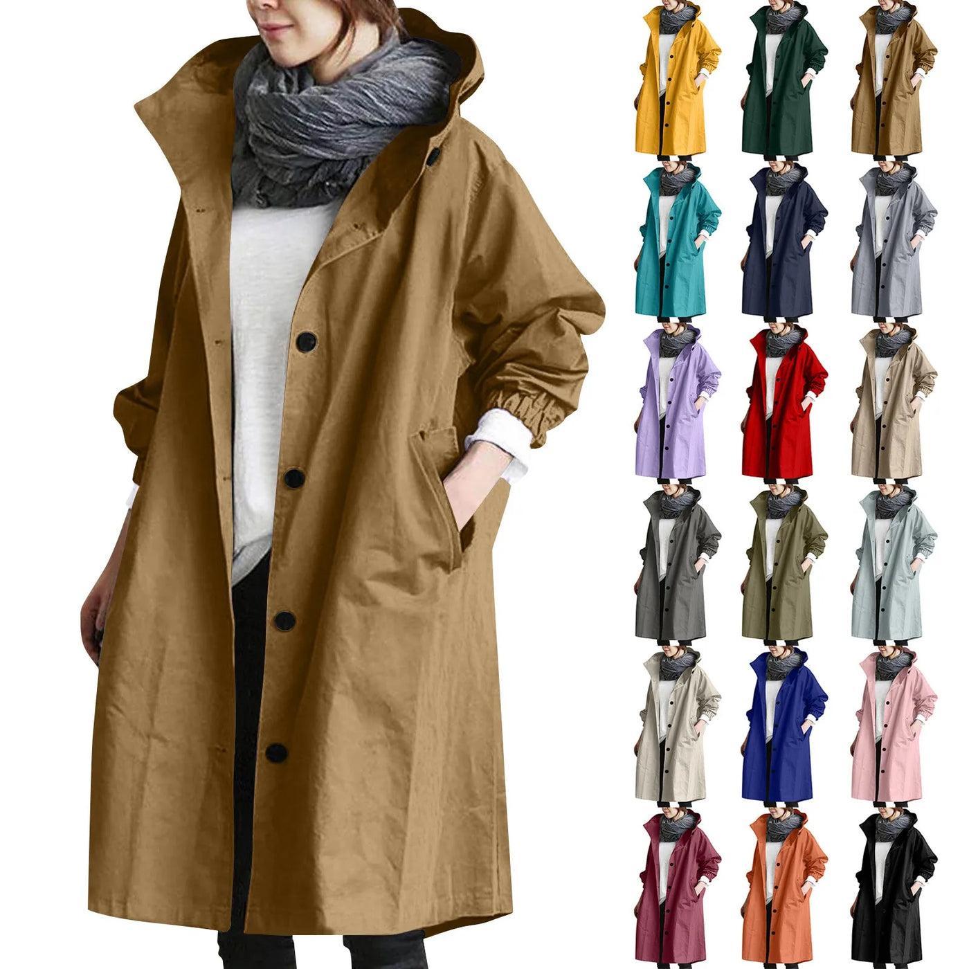 ÉLOANE™ - Trench-coat tendance pour femmes – Protégé, élégant & toujours confortable