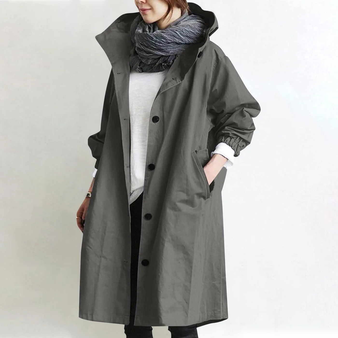 ÉLOANE™ - Trench-coat tendance pour femmes – Protégé, élégant & toujours confortable