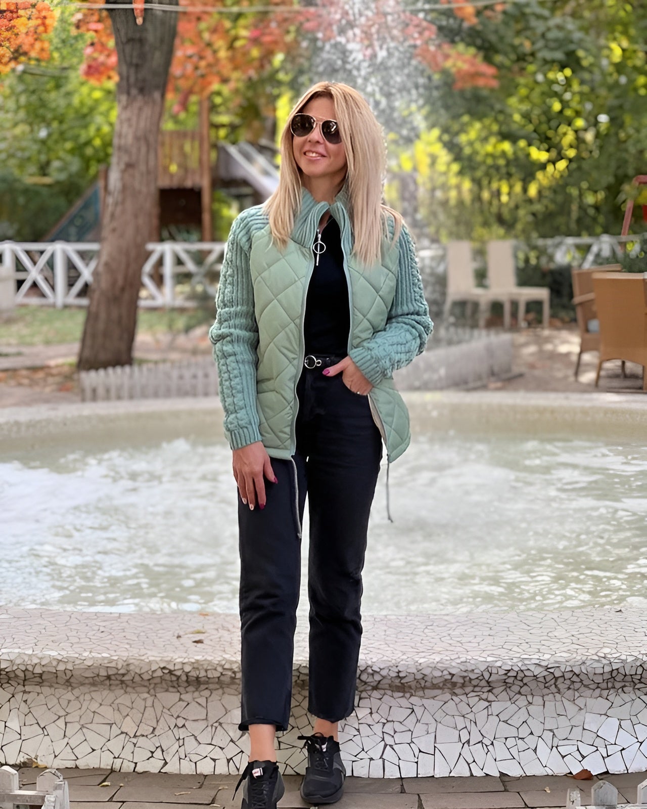 SIDONIE™ – Pull Patchwork Confortable & Tendance