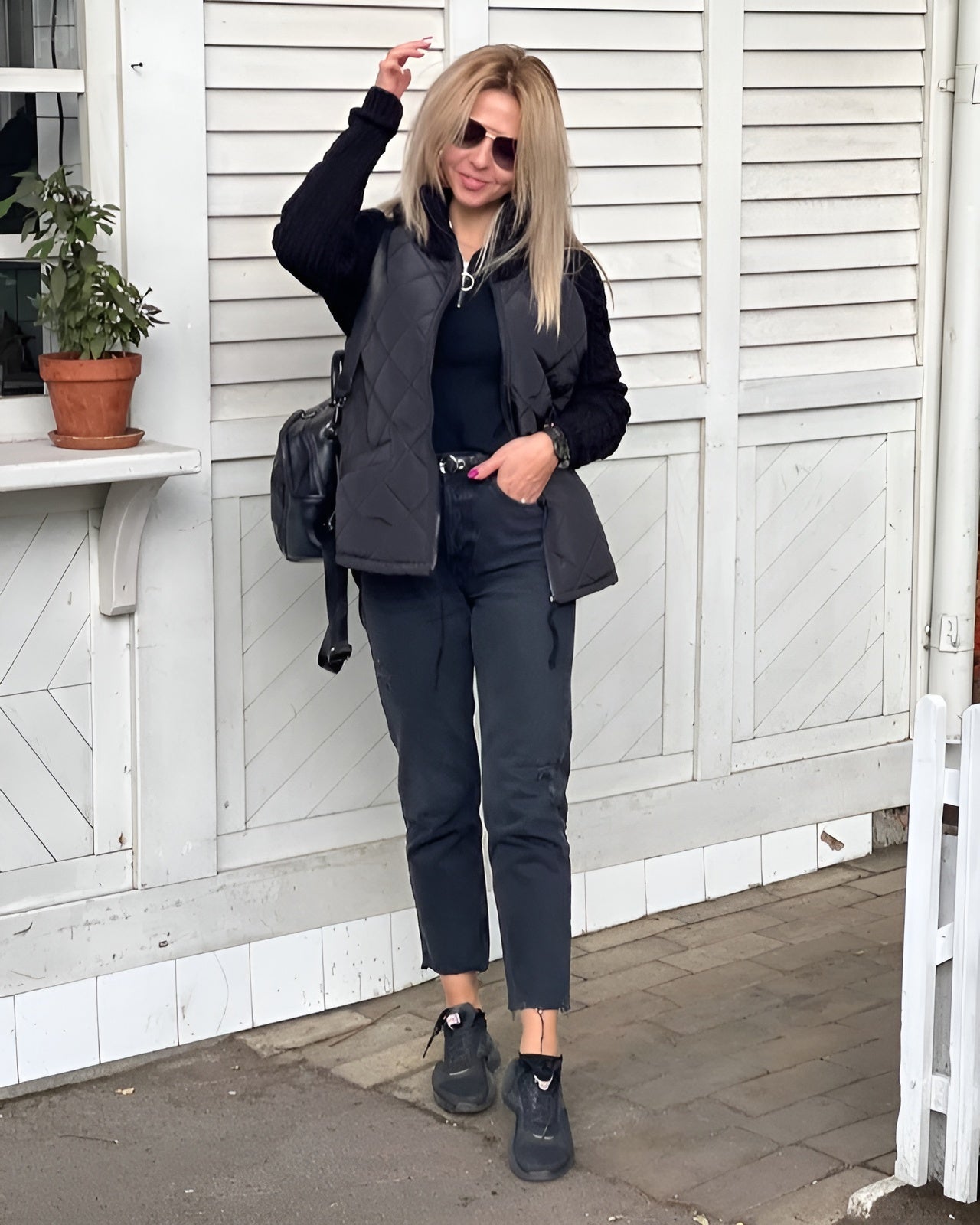 SIDONIE™ – Pull Patchwork Confortable & Tendance