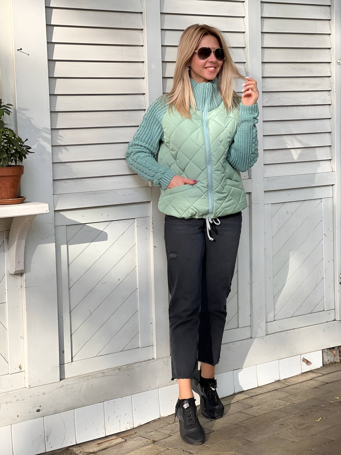 SIDONIE™ – Pull Patchwork Confortable & Tendance